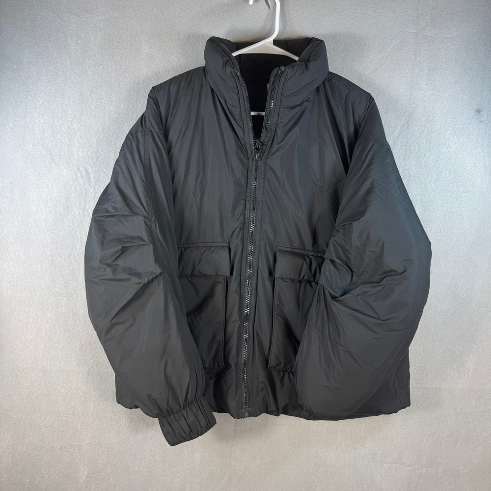Fabletics Black Puffer Jacket Full Zip Insulated Coat JT2357097 XS